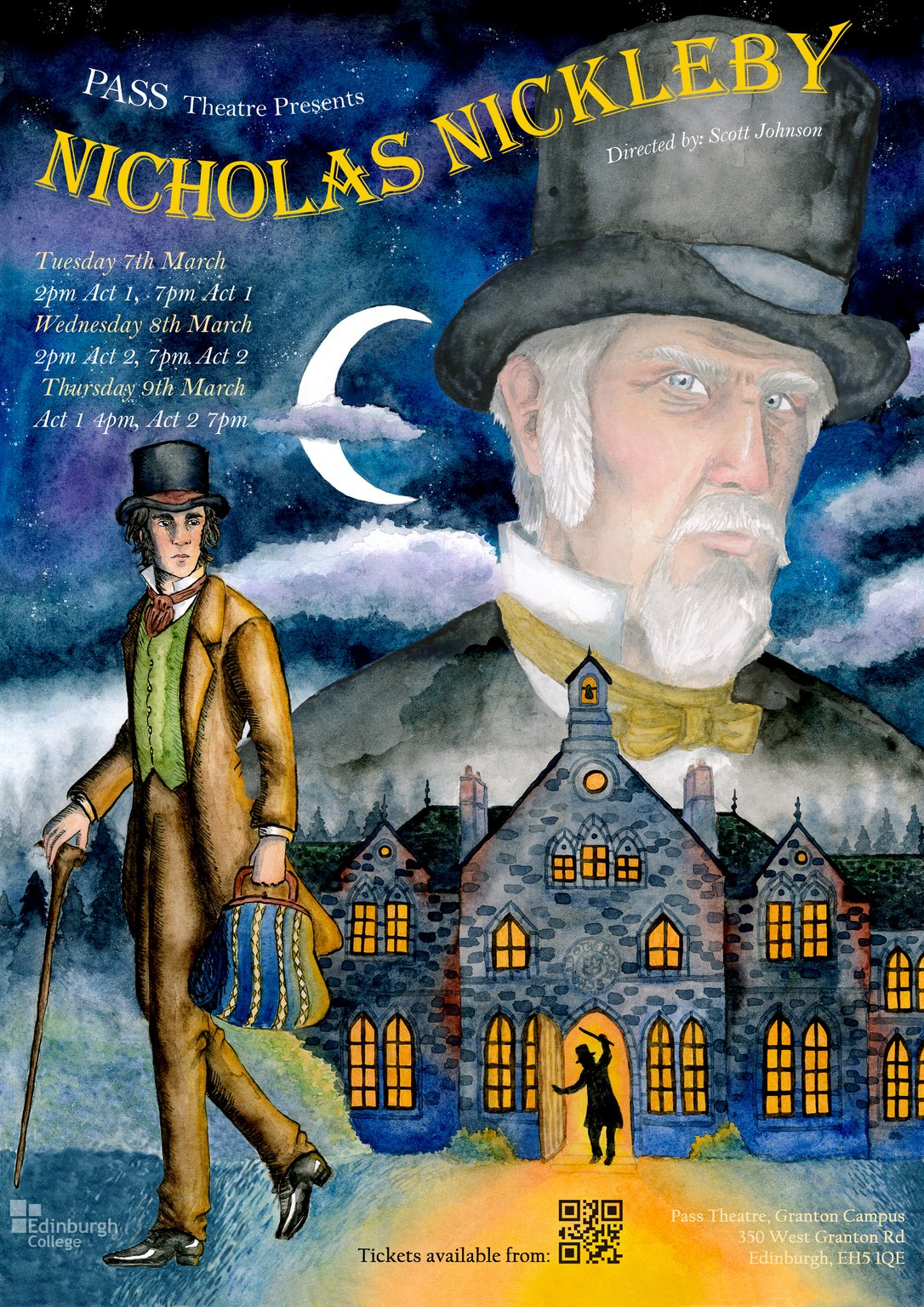 carmela.arguimbau Nicholas Nickleby Theatre Poster