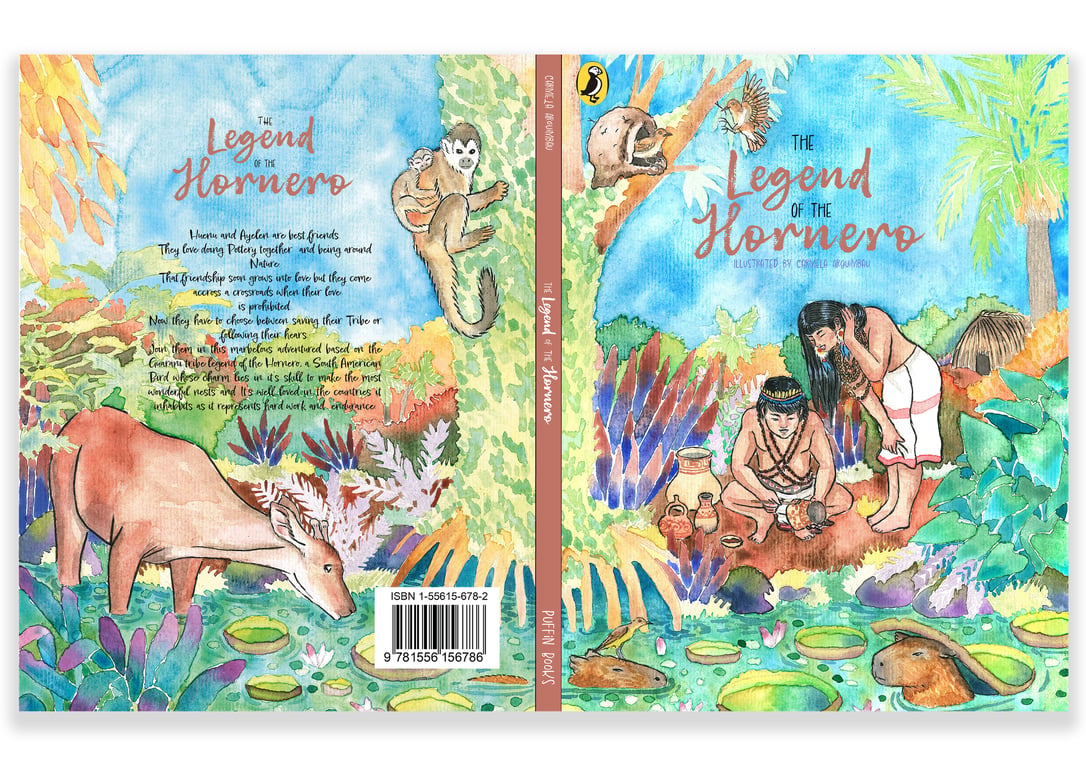 carmela.arguimbau The Legend of the Hornero Book Cover Spread