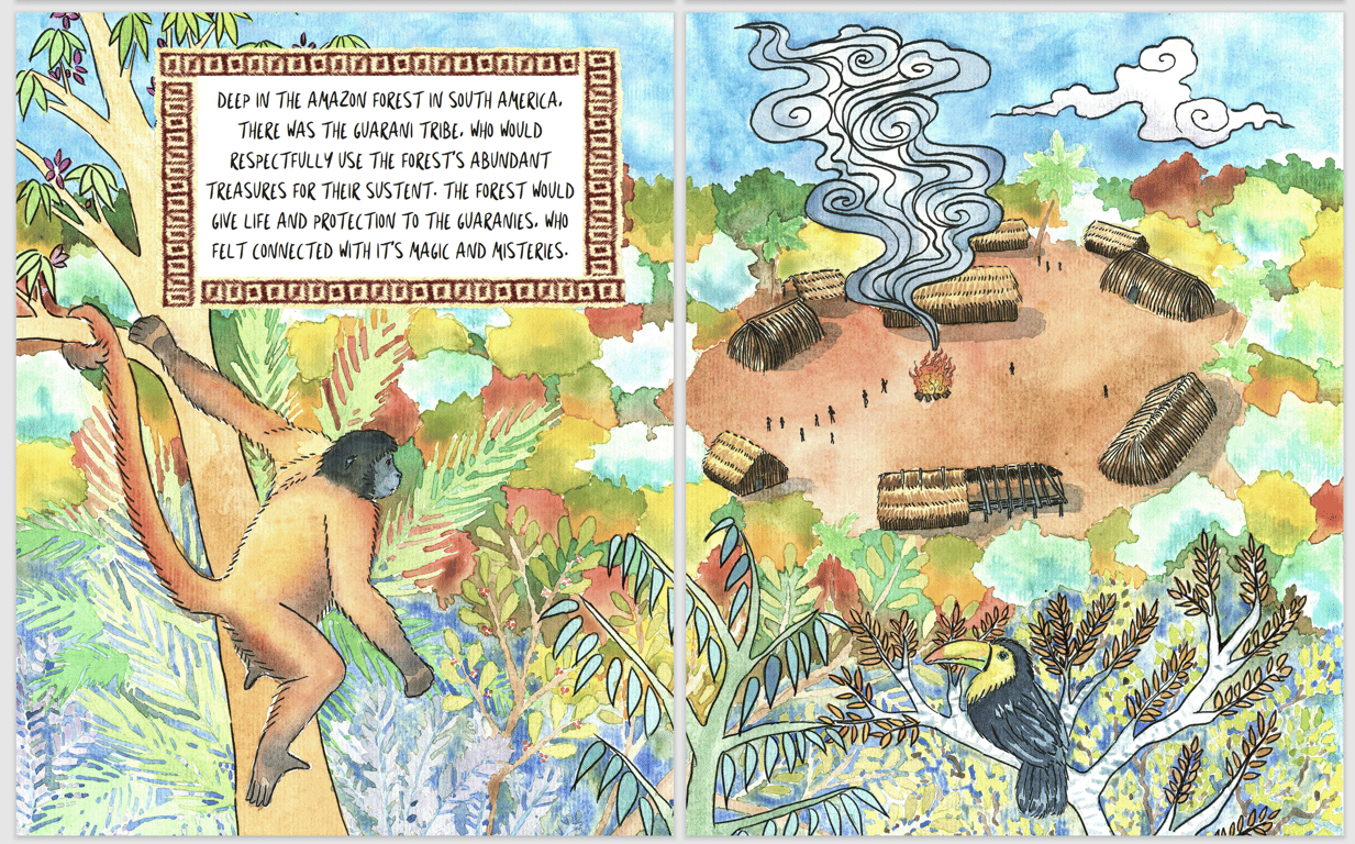 carmela.arguimbau The Legend Of The Hornero Inside Illustration