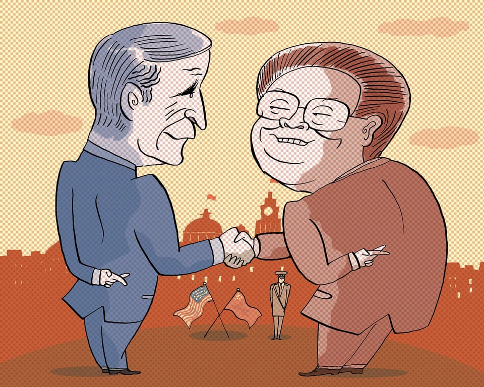 Satoshi Kambayashi Bush and Zemin by Satoshi Kambayashi