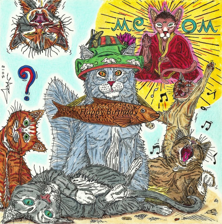 James Anthony Cuggy Cat Card