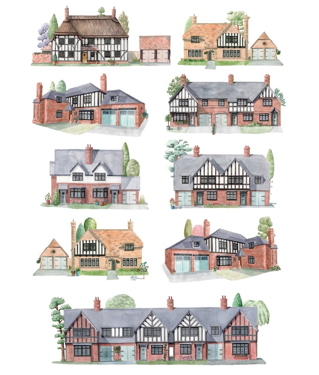 Laura Hallett Illustrations for Kingshurst Homes and Philosophy Design