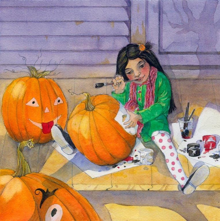 Anne-Marie Perks Painting Pumpkins