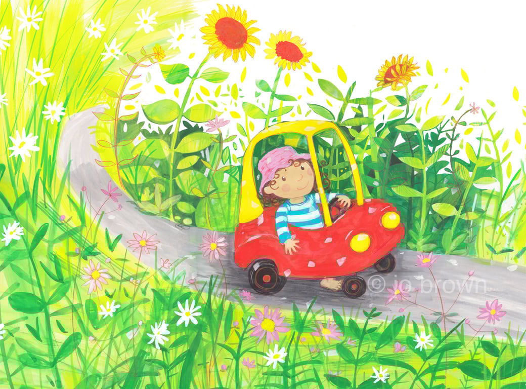 Jo Brown Round and Round the Garden, folio piece