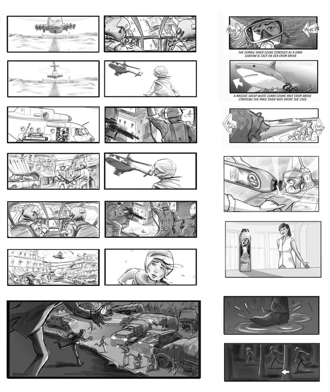 Martin Pope storyboard