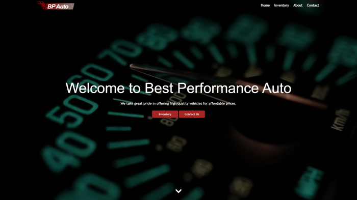 Screenshot of the homepage for Web Design Team 2023