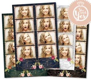 Classy Geometric photo booth print template