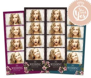 Floral Elegance photo booth print template