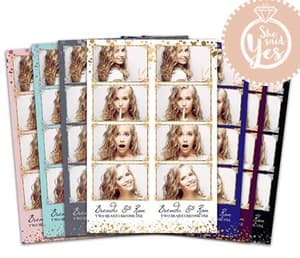 Confetti Celebration photo booth print template