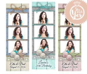 Beachy Burlap photo booth print template