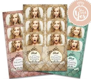 Vintage Fairytale photo booth print template