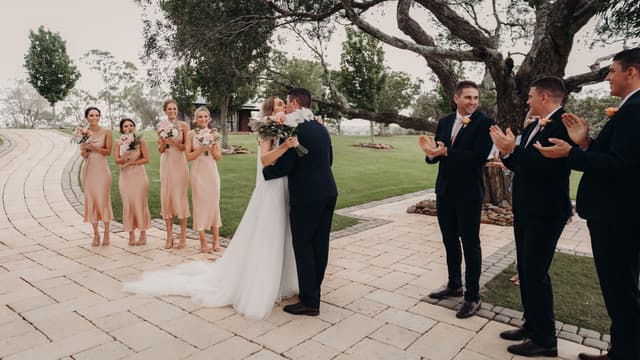 Chelsea & Brent at Preston Peak Winery Functions Centre