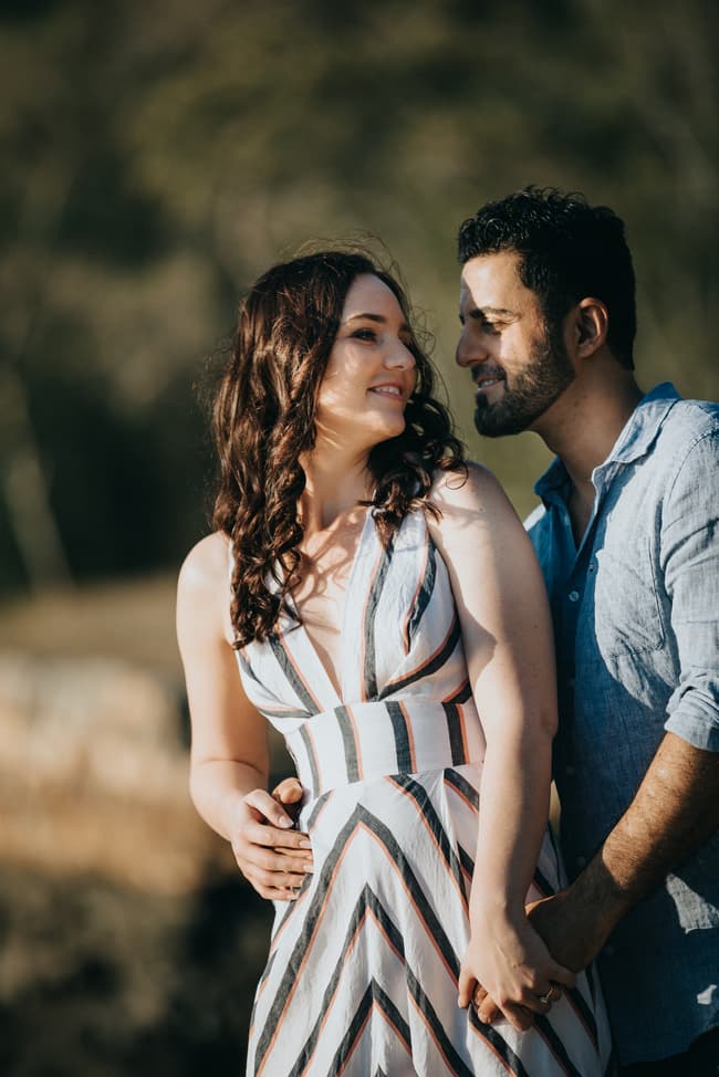 Sarah & Sam pre-wedding session at Kangaroo Point, Brisbane