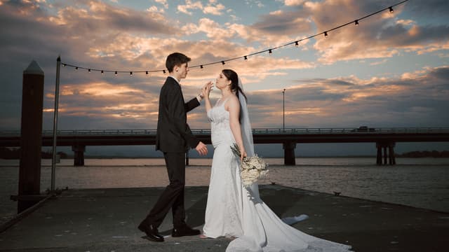 Why May Wedding Sunset Brisbane Photographers Smile