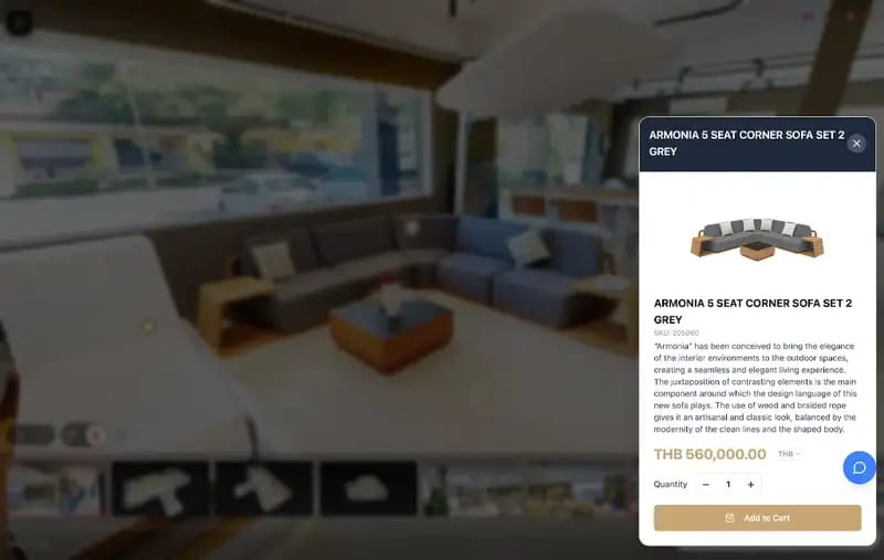 3D E-Commerce - interactive feature demonstration