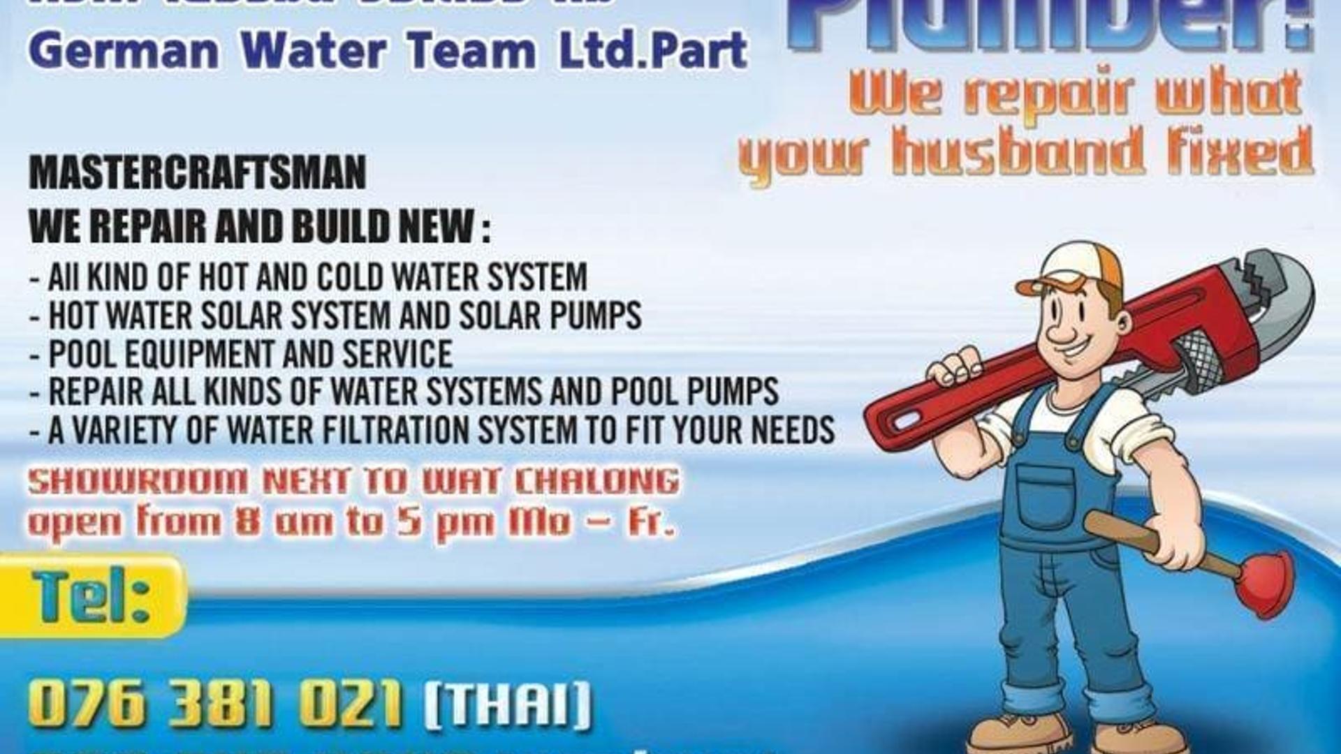 German Water Team Master Plumbers Phuket