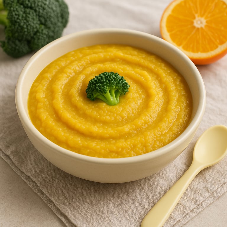 Broccoli and Orange Puree for Baby