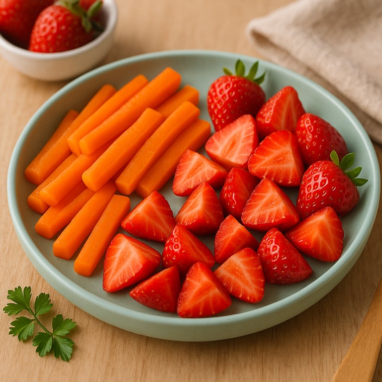 Carrot & Strawberry Finger Food Platter