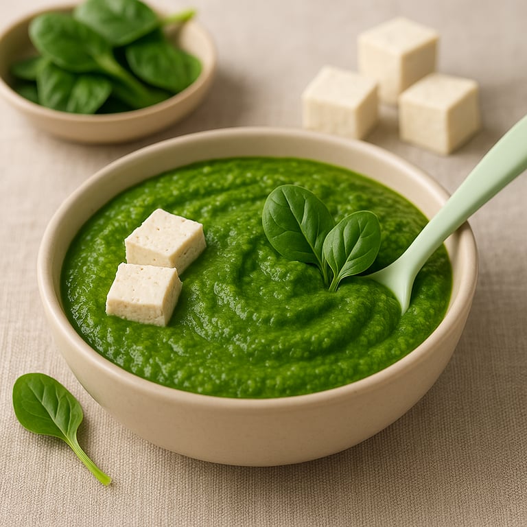 Spinat-Tofu-Püree