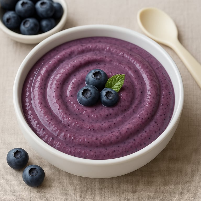 Áfonya-joghurtpüré csecsemőknek