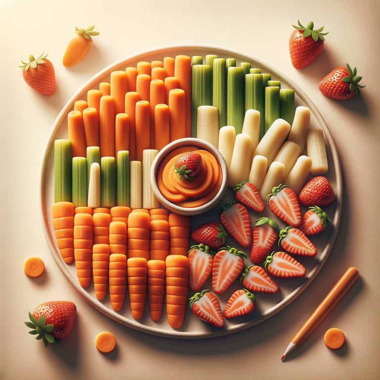 Carrot & Strawberry Finger Food Platter