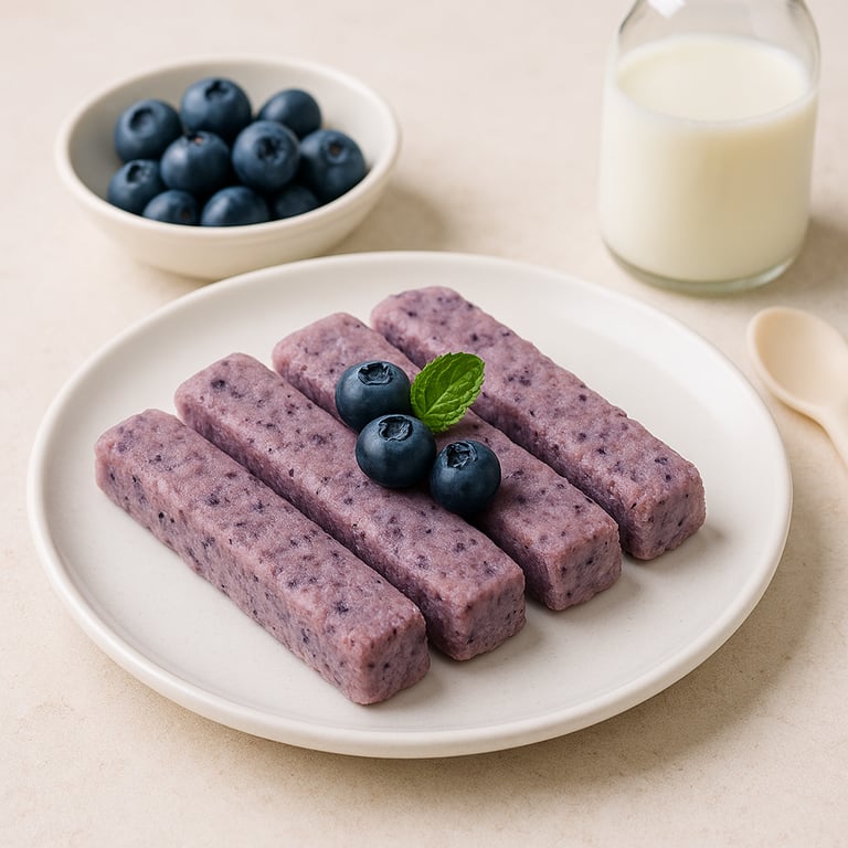 Blaubeer-Milch Finger-Snack