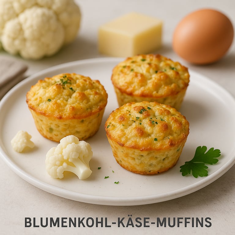 Blumenkohl-Käse-Muffins