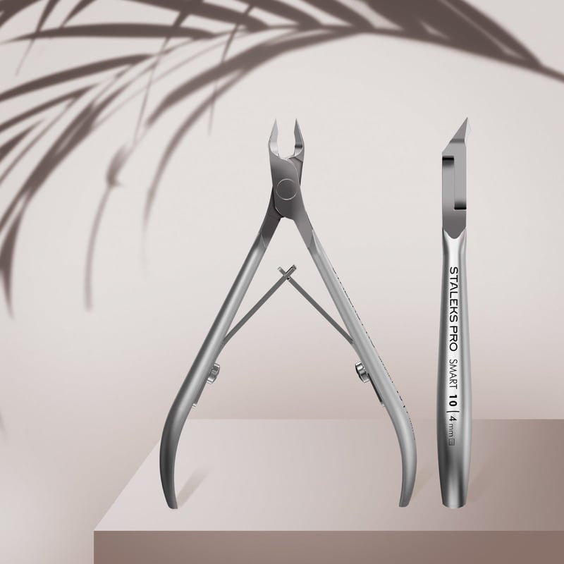 STALEKS SMART 10 Alicates profesionales para la piel, 4 mm