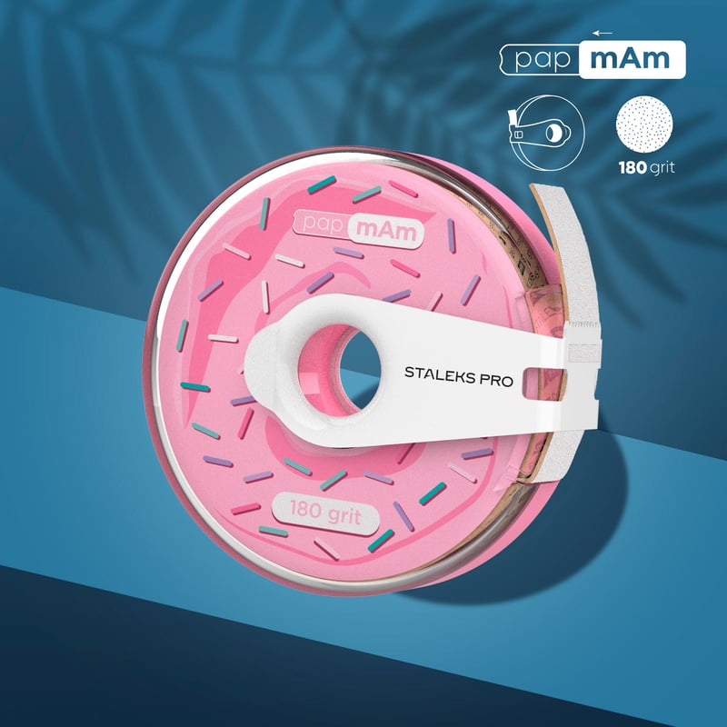 STALEKS  EXPERT Donut papmAm Файлы для прямой пилки, 180 грит