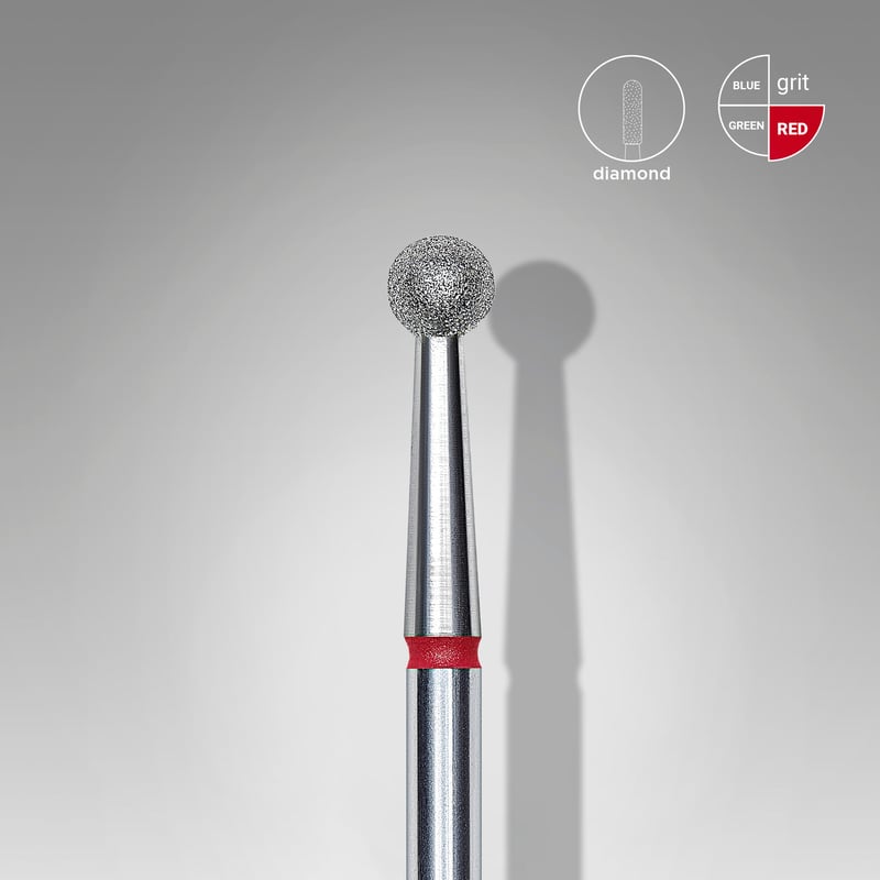 STALEKS EXPERT Fresa de diamantes «Bola» roja, diámetro 3,5 mm