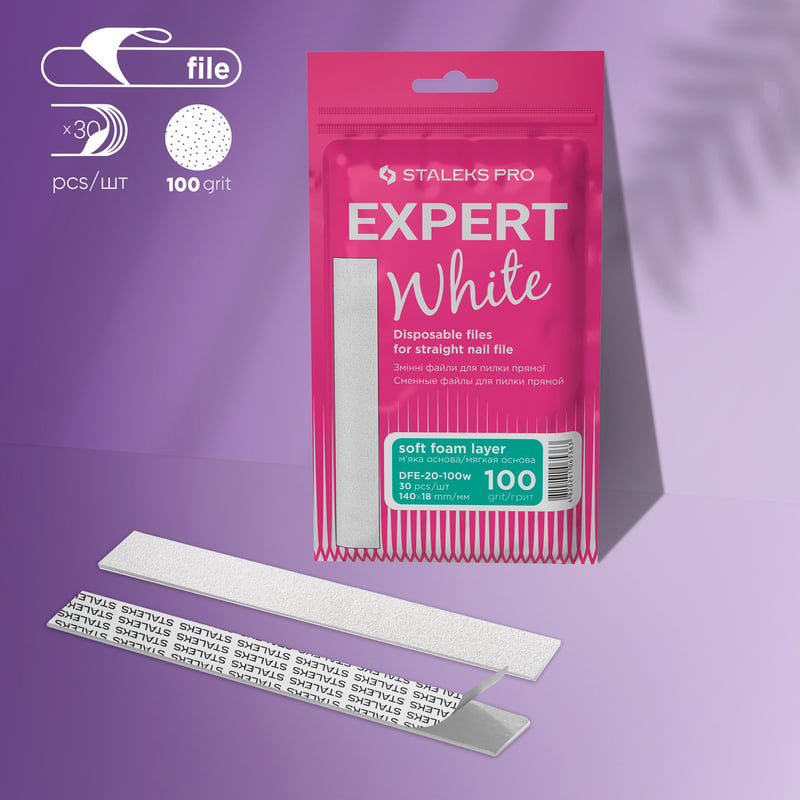 STALEKS EXPERT 20 Клейові файли для пилки прямої на м'якій основі, 100 грит (30 шт)