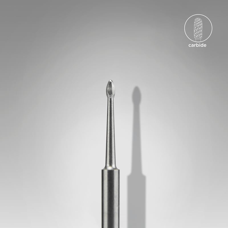 STALEKS EXPERT Твердосплавная фреза nail cleaner mini, диаметр 1,2 мм, рабочая часть 2,5 мм