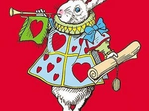 Alice in Wonderland: Horn and Hearts by John Tenniel - Art Print