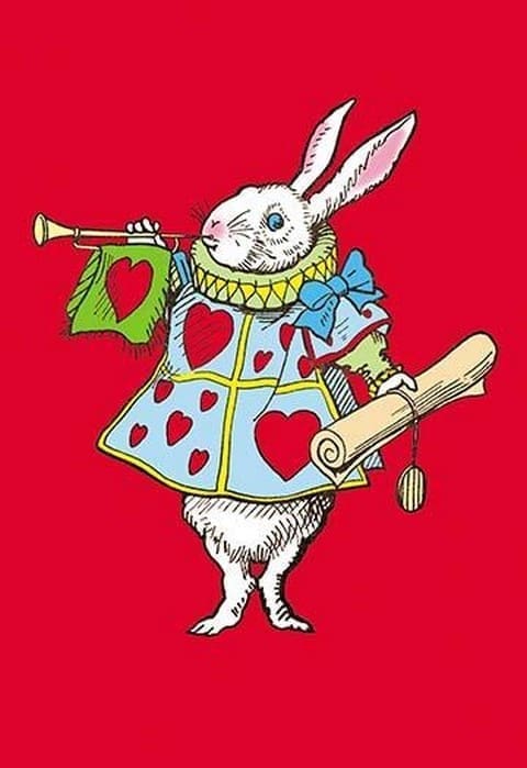 Alice in Wonderland: Horn and Hearts by John Tenniel - Art Print