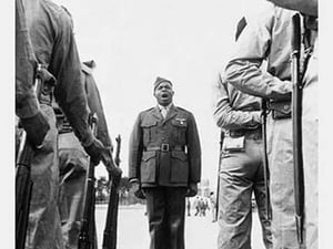Attention! - Sergeant Major Gilbert "Hashmark" Johnson - Art Print