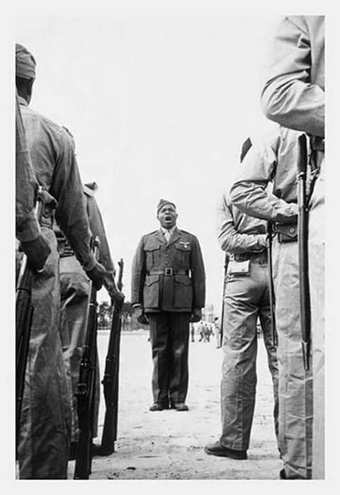 Attention! - Sergeant Major Gilbert "Hashmark" Johnson - Art Print