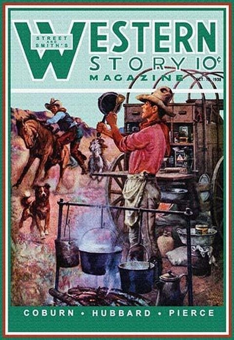 Western Story Magazine: Supper Time by Walter Kaskell Kinton - Art Print