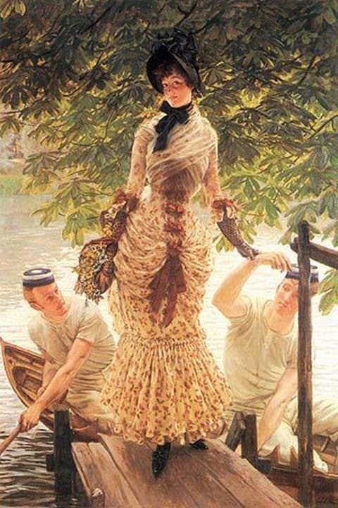On the Thames by James Tissot - Art Print