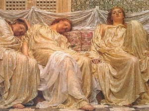 Dreamers by Albert Joseph Moore - Art Print