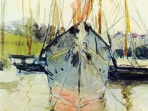Midina at the entrance to the Isle of Wight by Berthe Morisot - Art Print