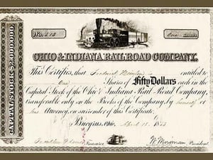 Ohio and Indiana Railroad Company - Art Print