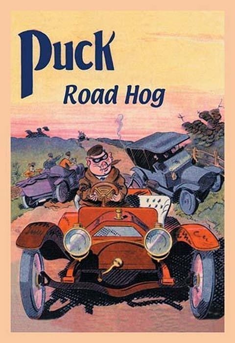 Puck - Road Hog by E. Baker - Art Print
