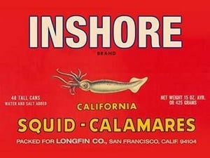 Inshore Brand Squid - Calamares by Paris Pierce #2 - Art Print
