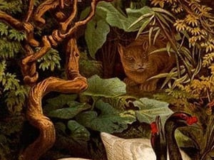 Black Swans by Friedrich Wilhelm Kuhnert - Art Print