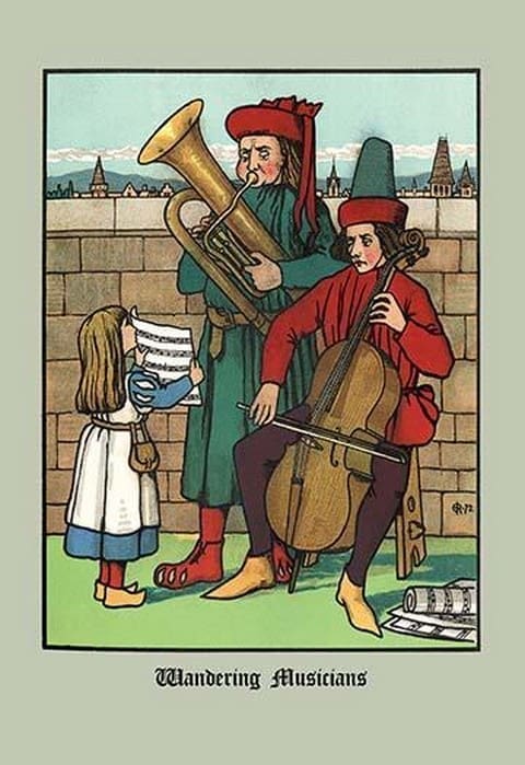 Wandering Musicians by J.E. Rogers - Art Print