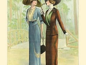 L'Art de la Mode: New Models in Tussor and Broadcloth - Art Print