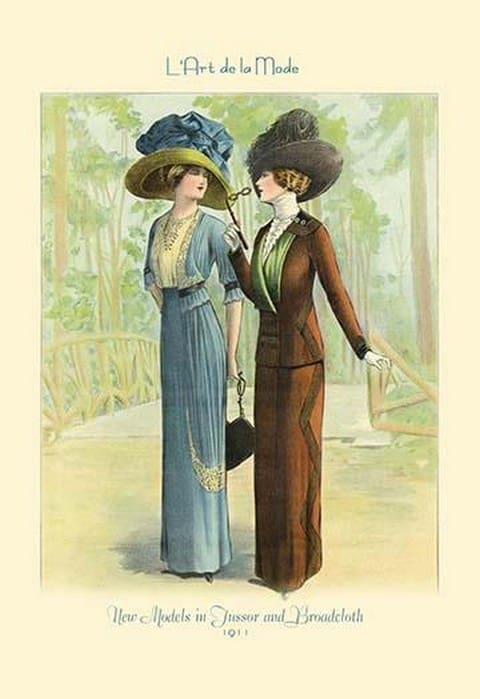 L'Art de la Mode: New Models in Tussor and Broadcloth - Art Print