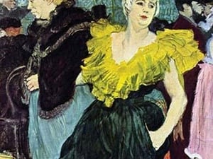 The Clown Cha-U-Kao by Henri de Toulouse-Lautrec - Art Print