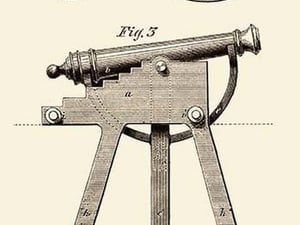Device for Adjusting Cannon Trajectory and Accuracy - Art Print