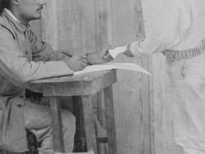 16 year old pint sized boy enlists in the Mexican Army - Art Print